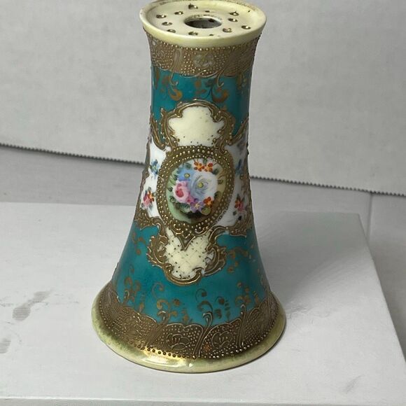 Antique Nippon hat pin holders. Hand painted gold gilding. - Picture 1 of 6